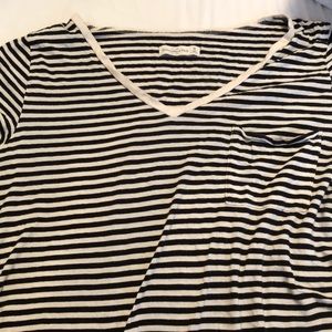 Stripe short sleeve shirt